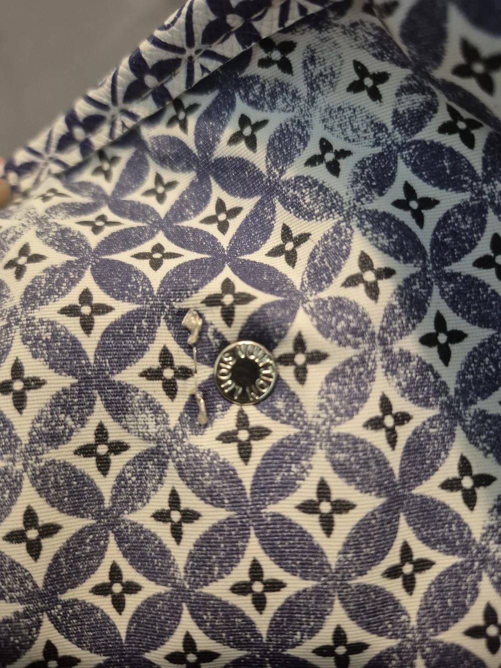Louis Vuitton Canvas Okinawa Tote in Cream and Navy